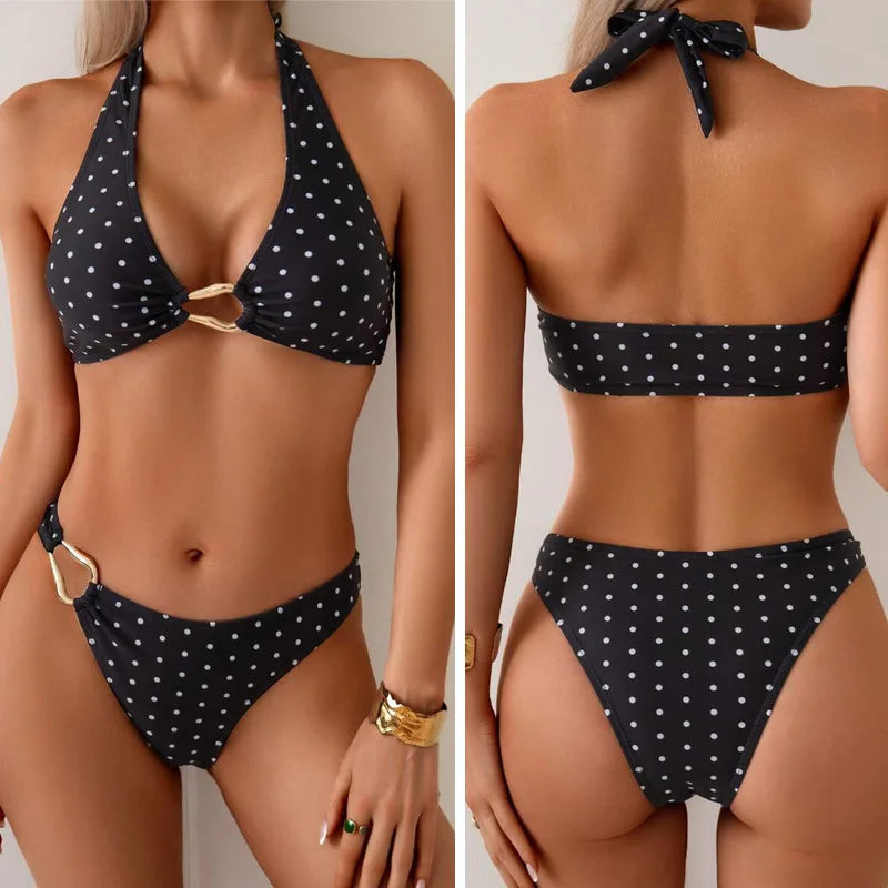 Summer Sexy Bikinis Dot Women's Swimwear Female Swimsuit For Swim Wear Bathing Suits Brazilian Bikini Set Beachwear Pool Bather
