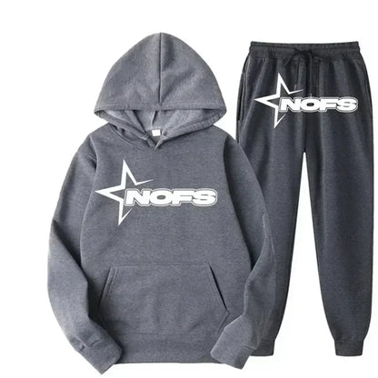 2025 uomo e donna della stessa tendenza moda felpa con cappuccio completo casual due pezzi giacca pantaloni marchio di moda stampa logo taglie S-3XL