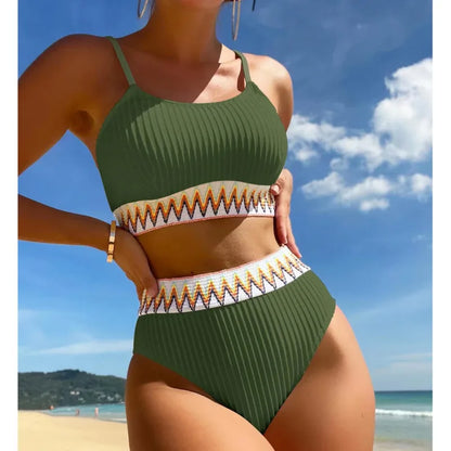 Bikini sexy a vita alta 2026 Costumi da bagno da donna Push Up Abbigliamento da spiaggia femminile Costumi da bagno Bikini Set Piscina Bagnante