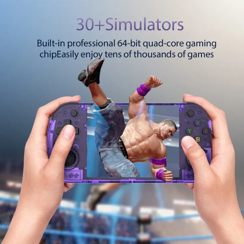 FUNKIDDY Nuova console portatile R36H PRO MAX con schermo IPS da 4,2", Linux RK3326, open source ArKOS 2.0 e oltre 15000 giochi.