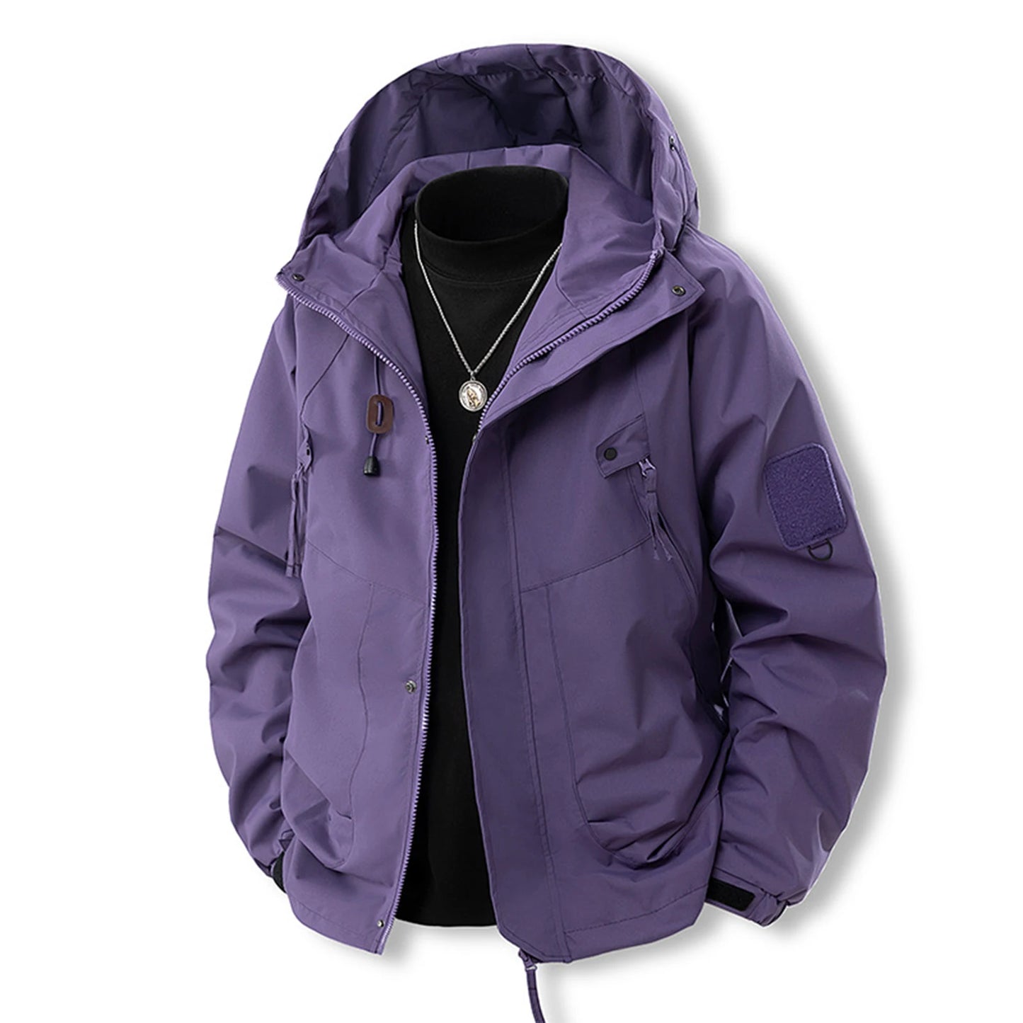 Women Waterproof Softshell Jacket Hiking Camping Climbing Trekking Hooded Jacket Windbreaker Women Casual Sporty Rain Coat Veste