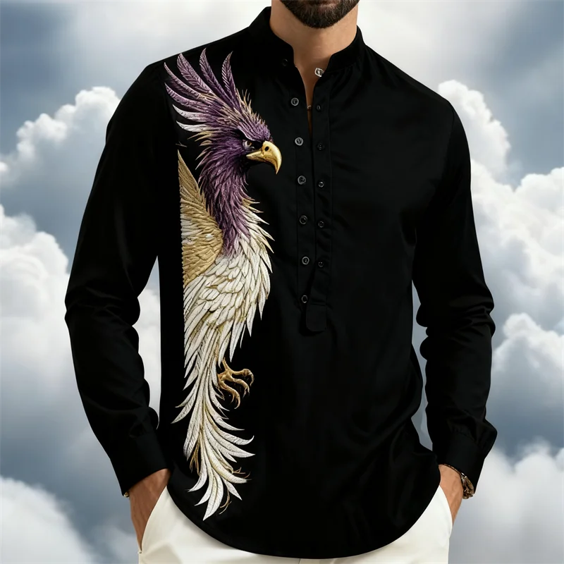 Camicia da uomo con bottoni, abbigliamento hawaiano, stampa 3D, 7 colori, moda casual, maniche lunghe, tessuto confortevole