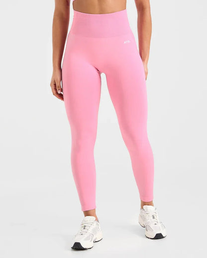Trendy Leggings Scrunch Seamless Yoga Women Legging Gym Sports Pants Low Ribbed Band High Stretch Fitness Tights Pant