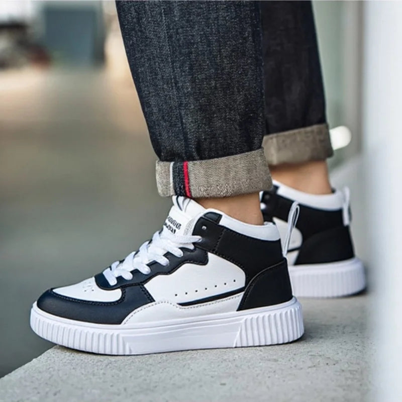 YRZL Scarpe casual da uomo Sneakers in pelle PU traspirante Scarpe bianche comode da passeggio Sport Zapatillas Hombre Fashion Flat