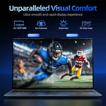 2026 ACEKAMAS Laptop da gioco da 15,6" Intel Core i9 10980HK IPS 4K Computer da gioco 16GB DDR4 1TB SSD M.2 Windows 11 Pro Notebook PC