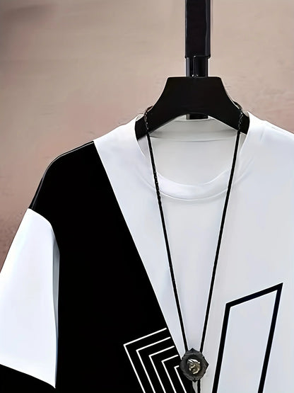 Il nuovo set da uomo per l'estate 2025 è elegante e alla moda con lettere stampate in 3D. È leggero, traspirante, morbido e confortevole.