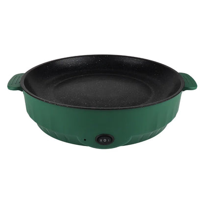 Padella elettrica multicooker 220V per uso domestico, barbecue, frittura di pesce, bistecca, padella antiaderente, macchina per cucinare