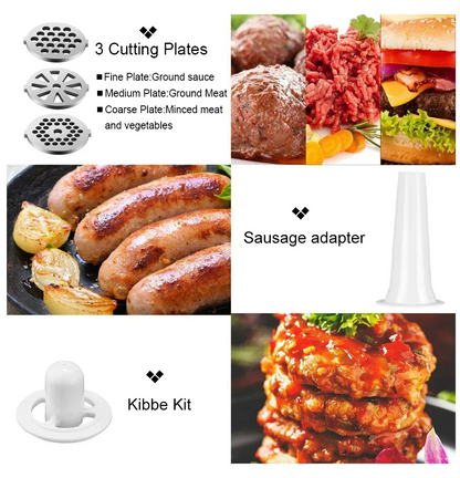 Electric Meat Grinder Multi-functional Household Meat Mincer Sausage Grinder Stainless Steel Food Processor Sausage Stuffer