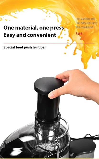 Estrattore di succo da 400 W, motore da 22000 giri/min con tramoggia larga 3" per frutta/verdura intera, spremiagrumi a 2 velocità, design facile da pulire