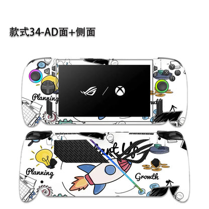 Pellicola protettiva pretagliata 1x Parte superiore + 1x Parte posteriore + Lati per Asus ROG XBOX ALLY X 7" Gen 2025 2024 2023