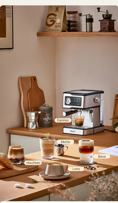 Macchina per caffè espresso Cafelffe 20 bar, macchina per cappuccino con montalatte e lancia vapore, macchina per caffè, regalo Cafetera semi-automatica