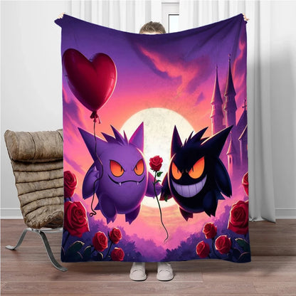 Japan Cartoon Charizard Pokemon Children Warm Soft Blankets for Sofa Bed Cover Blanket Suitable for Birthday Souvenir Gifts