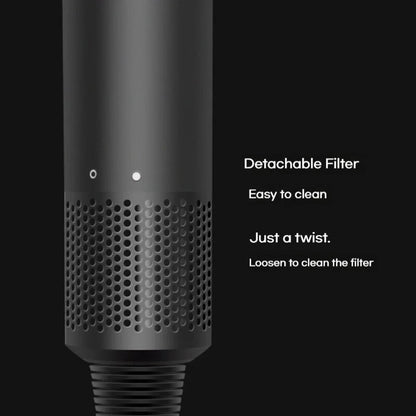 High-power negative ion bladeless hollow hair dryer for household use, dual magnetic suction, high speed.