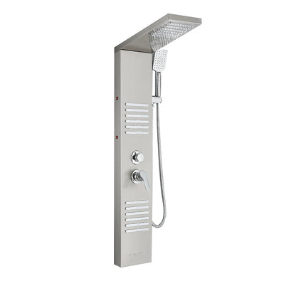 Onyzpily LED Light Shower Faucet Bathroom Waterfall Rain Shower Faucet In Wall Shower System with Spa Massage Sprayer and Bidet