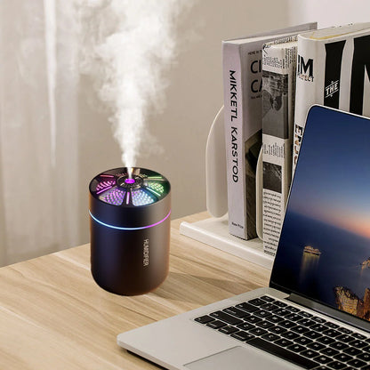 Mini umidificatore d'aria da 180 ml, diffusore di aromaterapia con oli essenziali, spray per aromaterapia, umidificatore silenzioso per casa, camera da letto e auto.