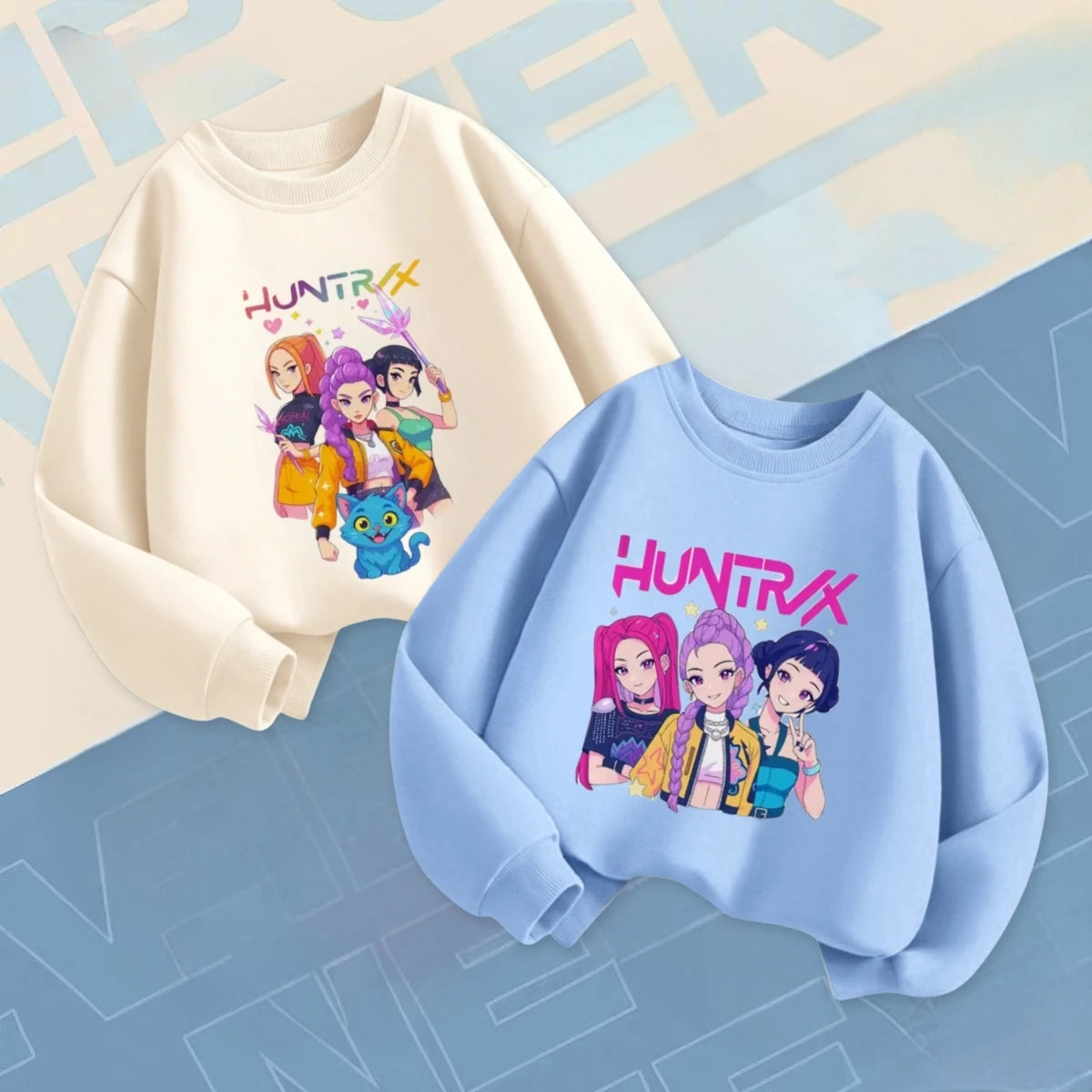 Felpe alla moda KPop Demon Hunters per bambini e bambine dai 6 mesi ai 7 anni, a maniche lunghe, con scollo a O, abbigliamento per bambini