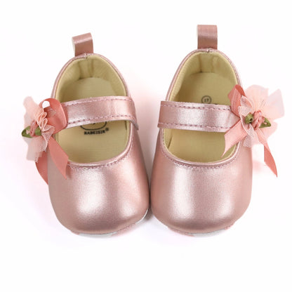 Scarpe da principessa per bambina 0-18 mesi, scarpe per i primi passi con suola morbida, scarpe singole alla moda e versatili.