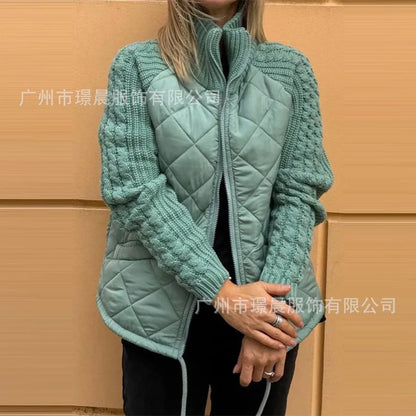 Cappotti da donna con cerniera, cappotto invernale imbottito e spesso, manica lunga, 2024