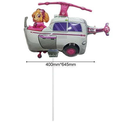 Palloncini a tema Paw Patrol, auto della polizia, camion dei pompieri, cane, decorazioni per feste di compleanno per bambini, regali e giocattoli.