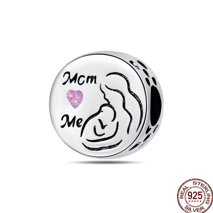 Squisito elemento a stella cava rotonda in argento sterling 925 a forma di fiore, adatto per braccialetti originali fai da te da 3 mm in argento 925