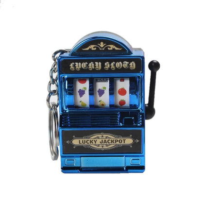Portachiavi portafortuna, portachiavi jackpot, mini ciondolo da casinò, ciondolo per borsa, regalo originale per bambini e adulti
