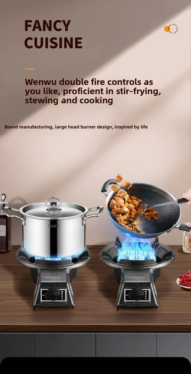 Cucina domestica Energia Fierce Stufa Ristorante commerciale Risparmio energetico Stufa a gas Alta temperatura Stufa singola