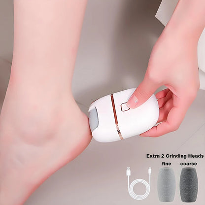 Portable Pedicure Machine Electric Foot Callus Remover, Type-C Rechargeable 2 Speed Heel Dead Skin Grinder for Soft Smooth Feet
