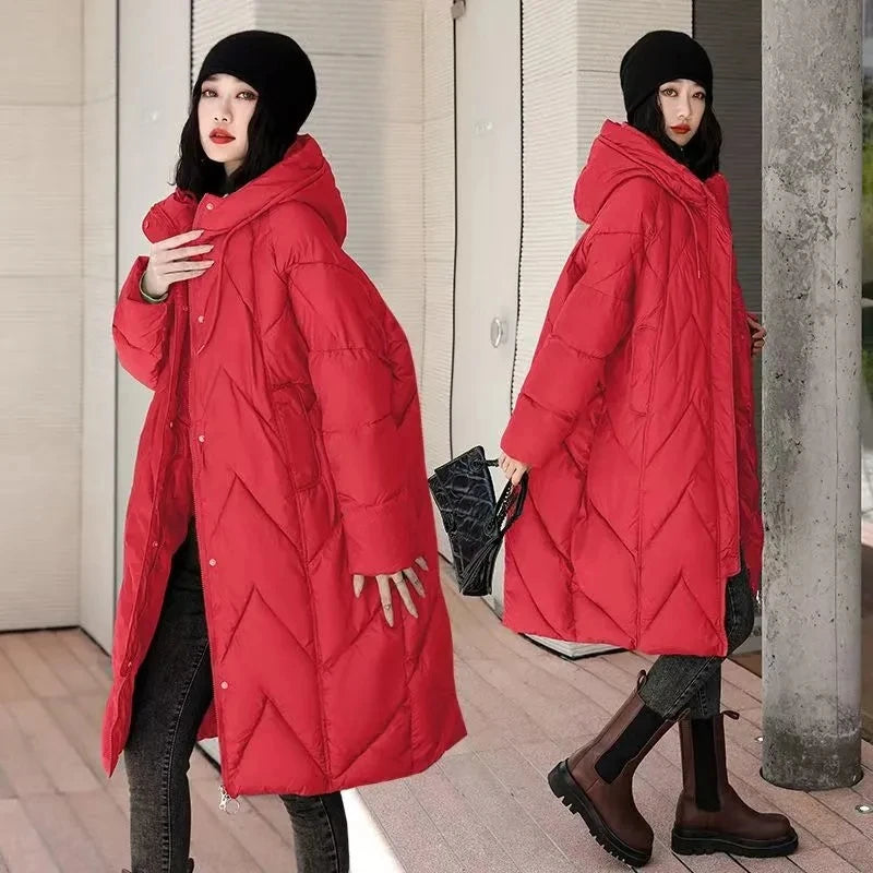 2025 Chinese-style Retro Ladies Cotton Padded Outerwear Temperament Korean Version Thick Women's Winter Parkas Jacket