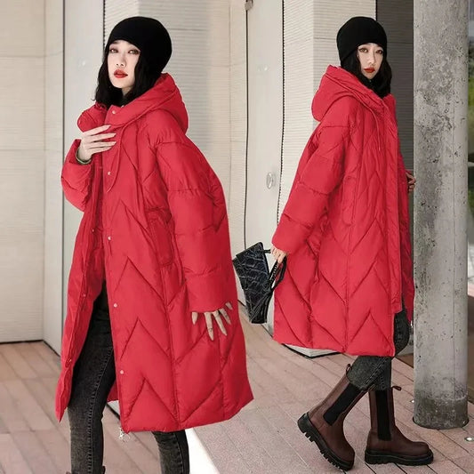 2025 Chinese-style Retro Ladies Cotton Padded Outerwear Temperament Korean Version Thick Women's Winter Parkas Jacket