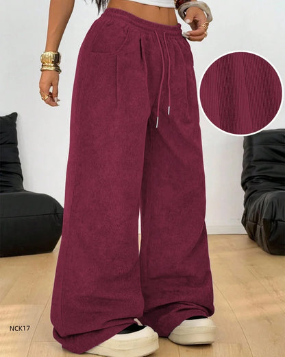Women's High Waist  Sweatpants Casual Loose Joggers Classic Baggy Streetwear Sport Dance Y2K Wide-leg Drawstring Pants