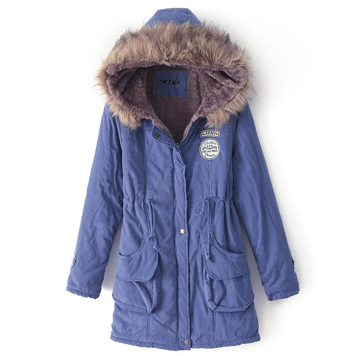 Johnature New Parkas Female Women Winter Hooded Coat Thickening Cotton Winter Jacket Womens Warm Parkas for Women Winter