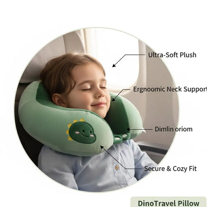 Cartoon Camel Hump Dinosaur U-Shaped Neck Pillow Custom Logo Cervical Support for Office & Airplane Travel