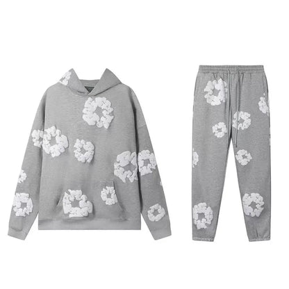DENIM TEARS brand hot selling new fashionable foam cotton printed hoodie, European and American fashionable men's sports suit