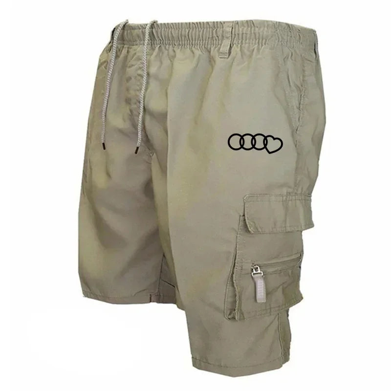 Nuovi pantaloncini cargo da uomo 2024, pantaloncini con multitasche, comodi, alla moda, casual, estivi, per attività all'aperto, abbigliamento sportivo mimetico.