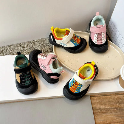Scarpe per bambini, abbinamenti di colori, stile coreano, sneakers da ragazza, scarpe sportive per bambini, scarpe da trekking e da corsa per studenti H09015