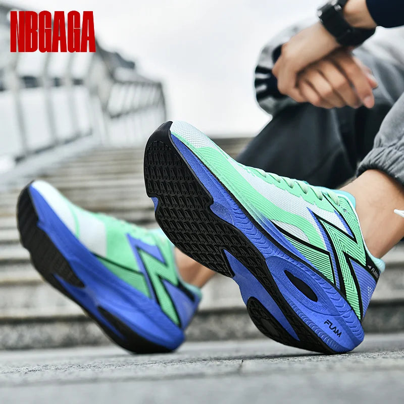 Scarpe da corsa da uomo, traspiranti, in mesh, leggere, ideali per sport atletici, allenamento in palestra, jogging, tennis, camminata, antiscivolo.