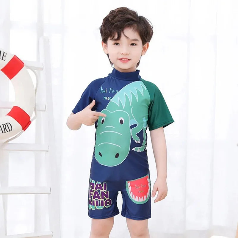 Costume da bagno per bambini e ragazzi, maniche lunghe, stampa frutta, protezione solare, costume da bagno estivo per la spiaggia, taglie 3 4 5 6 7 8 10 anni
