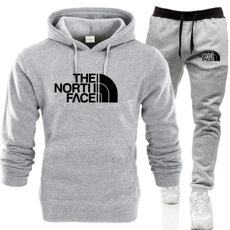 Completo sportivo da uomo e donna per primavera e autunno, composto da felpa a maniche lunghe e pantaloni elasticizzati, ideale per jogging e fitness, disponibile in 2 set.