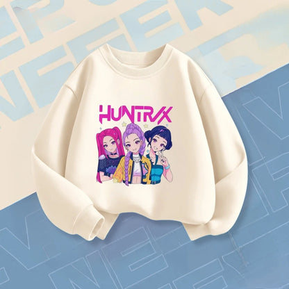 Felpe alla moda KPop Demon Hunters per bambini e bambine dai 6 mesi ai 7 anni, a maniche lunghe, con scollo a O, abbigliamento per bambini