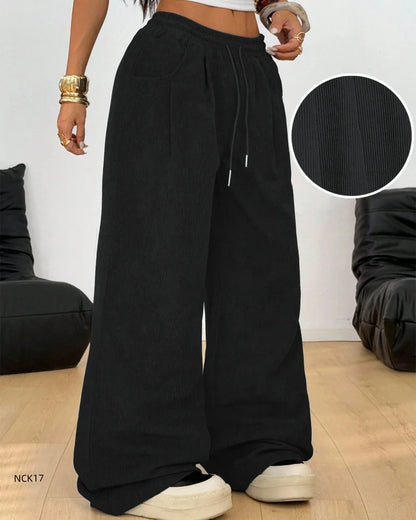 Women's High Waist  Sweatpants Casual Loose Joggers Classic Baggy Streetwear Sport Dance Y2K Wide-leg Drawstring Pants
