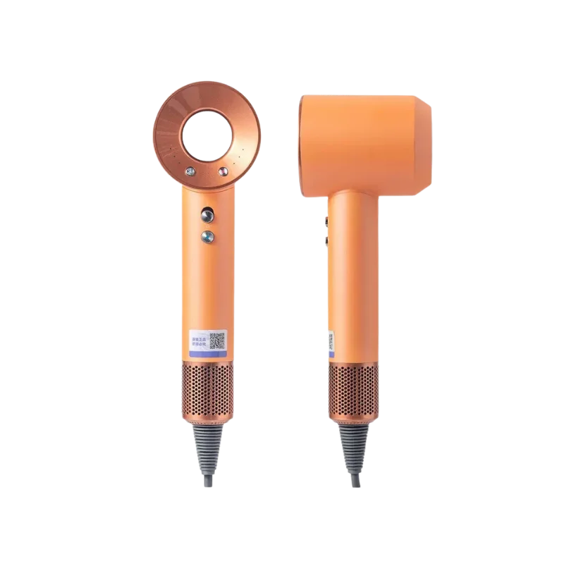 High-power negative ion bladeless hollow hair dryer for household use, dual magnetic suction, high speed.