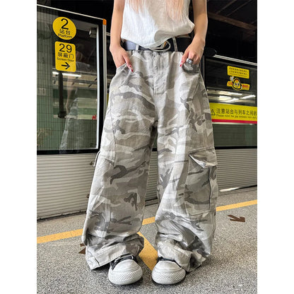 Pantaloni da uomo Y2K Harajuku Vintage Camouflage Pattern Pantaloni larghi casual Pantaloni da tuta Hip Hop Gotici Uomo Donna Pantaloni a gamba larga Streetwear