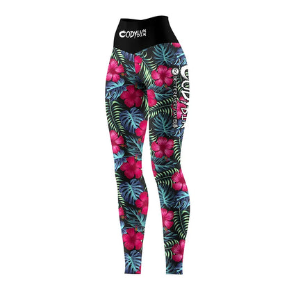 Cody Lundin Custom logo Full Compression Printed Sports Gym Pants Women's  Breathable Quick Dry MMA Grappling Jiu jitsu leggings