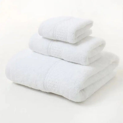 Set di 3 asciugamani di lusso in cotone, ultra morbidi e altamente assorbenti, include 1 telo da bagno, 1 asciugamano per le mani e 1 salvietta per il bagno di casa.