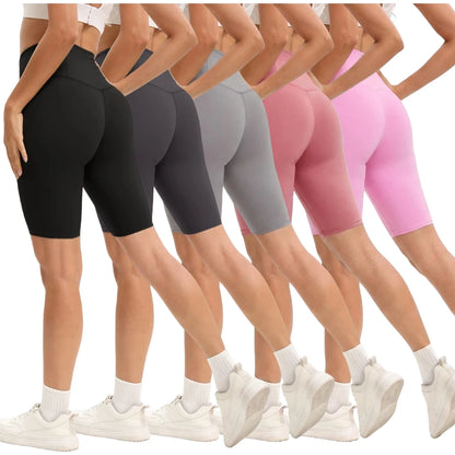 S-XXXL Bike Shorts Women High Waist 3 Pockets Workout Yoga Shorts Stretch Gym Fitness Comfort Ready to Wear Activeweanning Pants