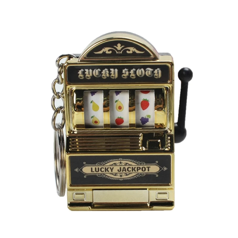 Portachiavi portafortuna, portachiavi jackpot, mini ciondolo da casinò, ciondolo per borsa, regalo originale per bambini e adulti