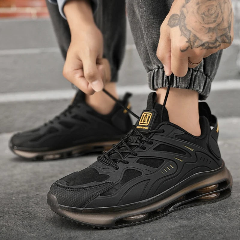 Scarpe da ginnastica da uomo in mesh, scarpe da passeggio da uomo, scarpe da tennis con lacci che aumentano l'altezza, scarpe da uomo resistenti, scarpe da uomo di alta qualità, Zapatillas De Deporte