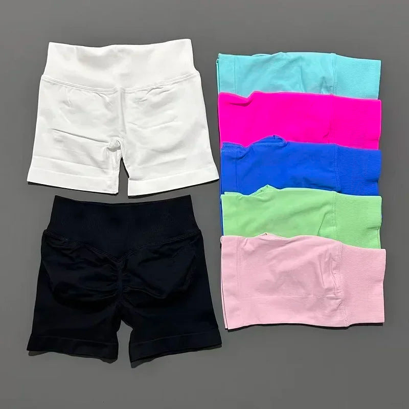 Pantaloncini sportivi HISTELLO Impact Shorts da 4,5" da donna, ideali per yoga, yoga, fitness, palestra, leggings elasticizzati, allenamento e sport.