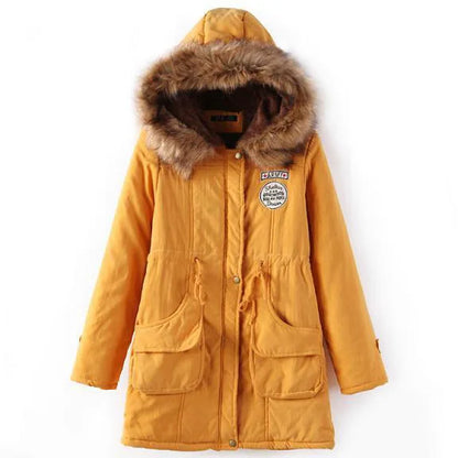 Johnature New Parkas Female Women Winter Hooded Coat Thickening Cotton Winter Jacket Womens Warm Parkas for Women Winter