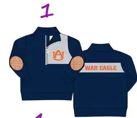 Uniformi scolastiche casual personalizzate all'ingrosso per bambini e bambine, top a maniche lunghe per neonati, abbigliamento primaverile e autunnale